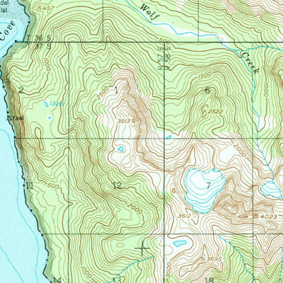 United States Geological Survey Juneau C-6, AK (1950, 63360-Scale) digital map