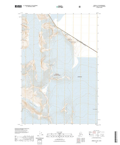 United States Geological Survey Juneau D-1 SW, AK (2021, 25000-Scale) digital map