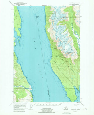 United States Geological Survey Juneau D-3, AK (1949, 63360-Scale) digital map