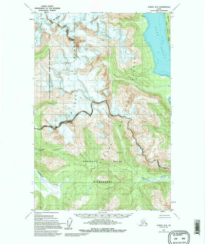 United States Geological Survey Juneau D-5, AK (1949, 63360-Scale) digital map
