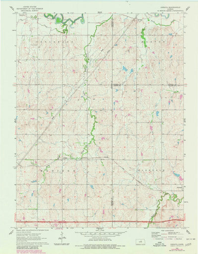 United States Geological Survey Juniata, KS (1963, 24000-Scale) digital map