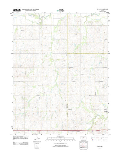 United States Geological Survey Juniata, KS (2012, 24000-Scale) digital map