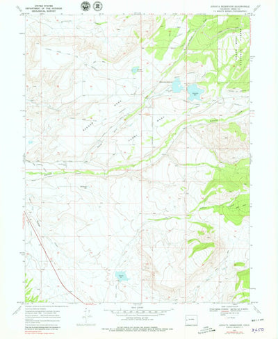 United States Geological Survey Juniata Reservoir, CO (1969, 24000-Scale) digital map