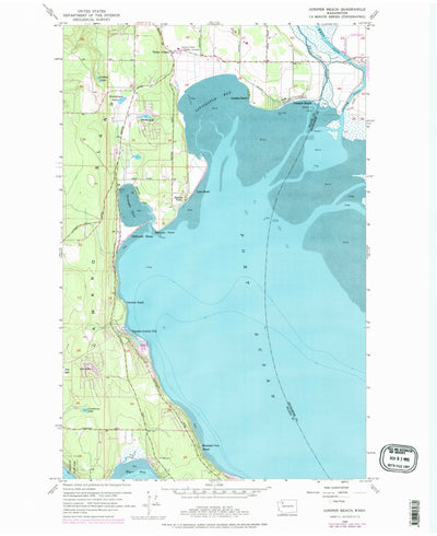 United States Geological Survey Juniper Beach, WA (1956, 24000-Scale) digital map