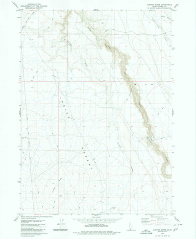 United States Geological Survey Juniper Butte, ID (1980, 24000-Scale) digital map