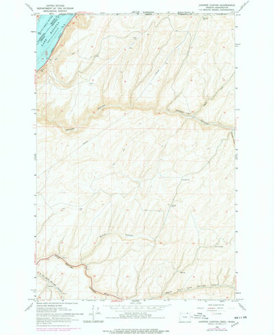 United States Geological Survey Juniper Canyon, OR-WA (1966, 24000-Scale) digital map