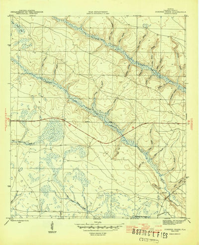 United States Geological Survey Juniper Creek, FL (1945, 31680-Scale) digital map