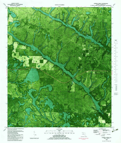 United States Geological Survey Juniper Creek, FL (1982, 24000-Scale) digital map