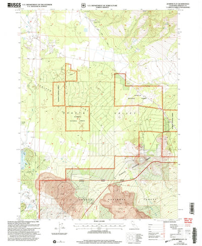 United States Geological Survey Juniper Flat, CA (2001, 24000-Scale) digital map