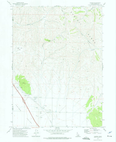 United States Geological Survey Juniper, ID (1973, 24000-Scale) digital map