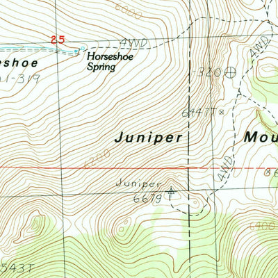 United States Geological Survey Juniper Mountain, OR (1984, 24000-Scale) digital map