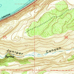 United States Geological Survey Juniper, OR-WA (1962, 24000-Scale) digital map