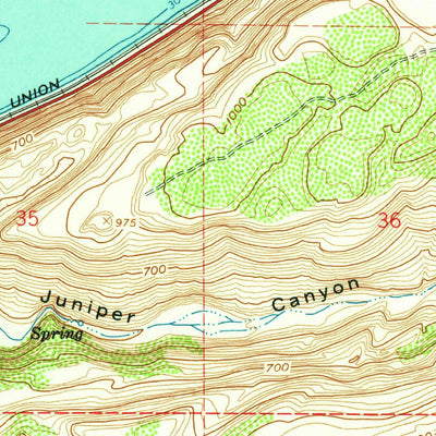 United States Geological Survey Juniper, OR-WA (1962, 24000-Scale) digital map