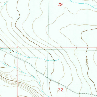 United States Geological Survey Juniper Ranch, ID (1980, 24000-Scale) digital map