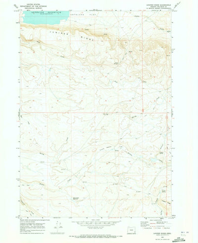 United States Geological Survey Juniper Ridge, OR (1969, 24000-Scale) digital map