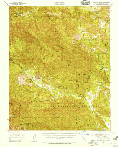 United States Geological Survey Junipero Serra, CA (1948, 62500-Scale) digital map
