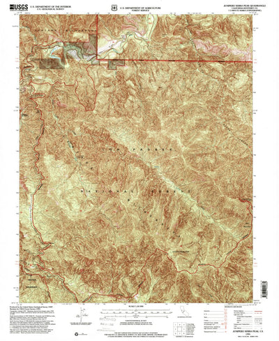 United States Geological Survey Junipero Serra Peak, CA (1995, 24000-Scale) digital map