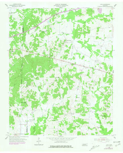 United States Geological Survey Juno, TN (1955, 24000-Scale) digital map