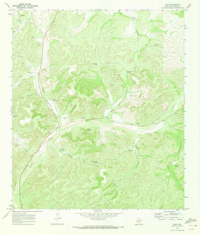 United States Geological Survey Juno, TX (1970, 24000-Scale) digital map