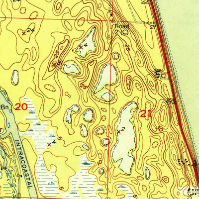 United States Geological Survey Jupiter, FL (1950, 24000-Scale) digital map