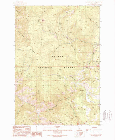 United States Geological Survey Jureano Mountain, ID (1989, 24000-Scale) digital map