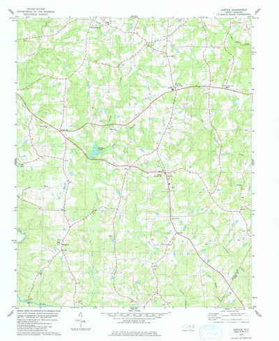 United States Geological Survey Justice, NC (1979, 24000-Scale) digital map