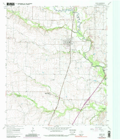 United States Geological Survey Justin, TX (1960, 24000-Scale) digital map