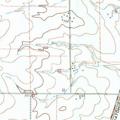 United States Geological Survey Justin, TX (1960, 24000-Scale) digital map
