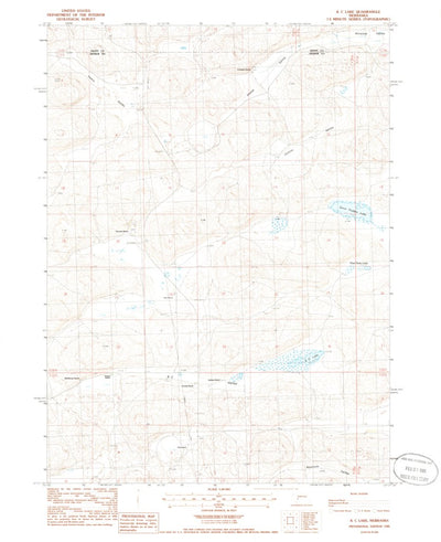 United States Geological Survey K C Lake, NE (1985, 24000-Scale) digital map