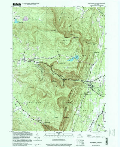 United States Geological Survey Kaaterskill Clove, NY (1997, 24000-Scale) digital map