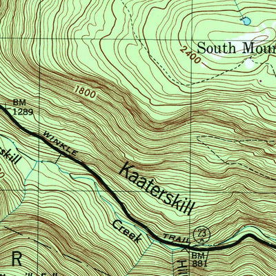 United States Geological Survey Kaaterskill Clove, NY (1997, 24000-Scale) digital map