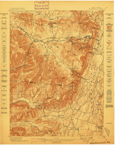 United States Geological Survey Kaaterskill, NY (1899, 62500-Scale) digital map