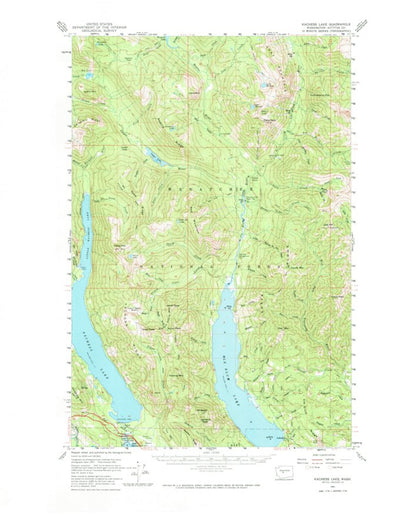 United States Geological Survey Kachess Lake, WA (1961, 62500-Scale) digital map
