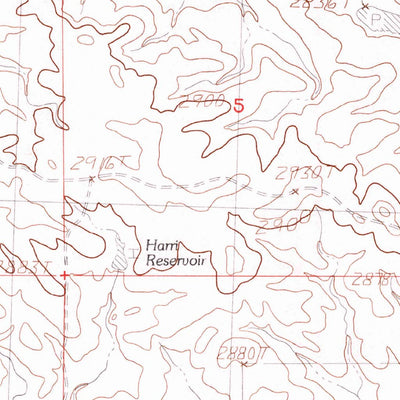 United States Geological Survey Kachia Reservoir, MT (1985, 24000-Scale) digital map
