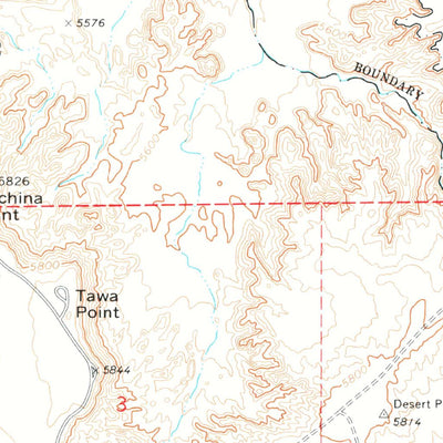 United States Geological Survey Kachina Point, AZ (1972, 24000-Scale) digital map