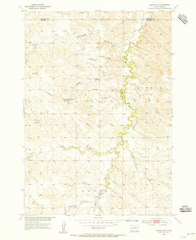 United States Geological Survey Kadoka NE, SD (1954, 24000-Scale) digital map