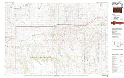 United States Geological Survey Kadoka, SD (1980, 100000-Scale) digital map