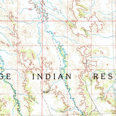 United States Geological Survey Kadoka, SD (1980, 100000-Scale) digital map