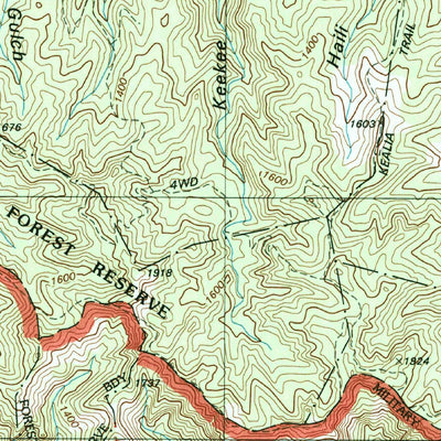 United States Geological Survey Kaena, HI (1998, 24000-Scale) digital map
