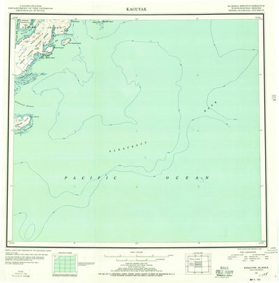 United States Geological Survey Kaguyak, AK (1951, 250000-Scale) digital map
