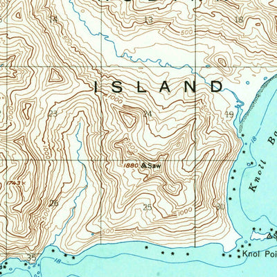 United States Geological Survey Kaguyak D-5, AK (1952, 63360-Scale) digital map