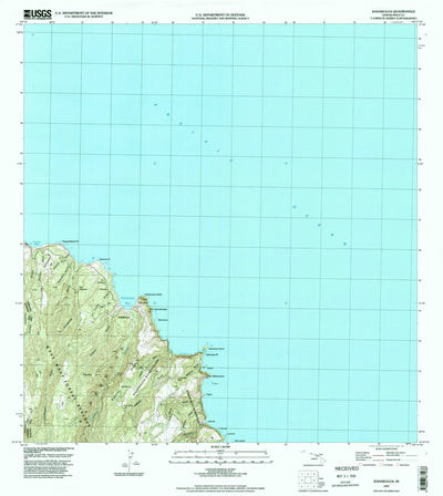 United States Geological Survey Kahakuloa, HI (1997, 24000-Scale) digital map