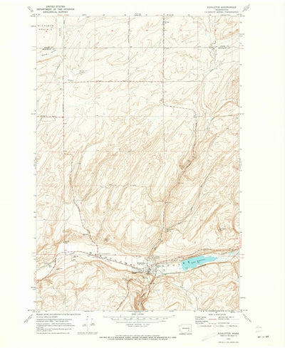 United States Geological Survey Kahlotus, WA (1970, 24000-Scale) digital map