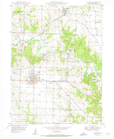 United States Geological Survey Kahoka, MO (1950, 24000-Scale) digital map