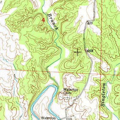 United States Geological Survey Kahoka, MO (1950, 24000-Scale) digital map