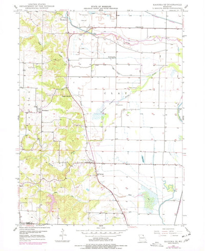 United States Geological Survey Kahoka SE, MO (1949, 24000-Scale) digital map