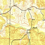 United States Geological Survey Kahoka SE, MO (1950, 24000-Scale) digital map