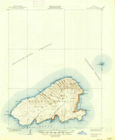 United States Geological Survey Kahoolawe, HI (1929, 62500-Scale) digital map