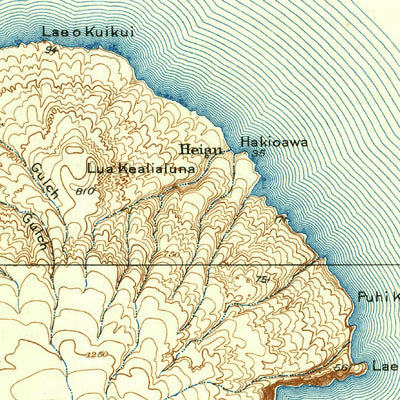 United States Geological Survey Kahoolawe, HI (1929, 62500-Scale) digital map