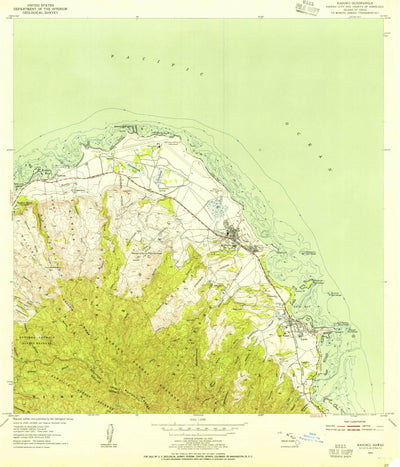 United States Geological Survey Kahuku, HI (1954, 24000-Scale) digital map